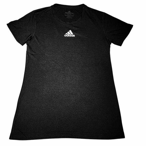 Adidas Women Creator Short Sleeve T-Shirt Crew Neck Tee Regular Fit Black SizeXS - Picture 8 of 9